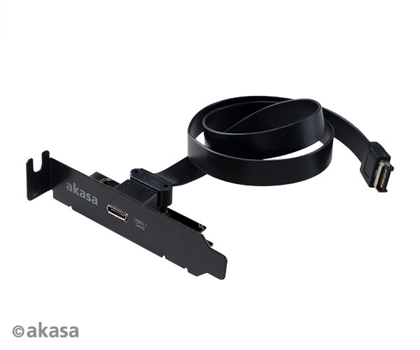 AKASA - USB 3.1 gen 2 Typ C PCI záslepka low profile