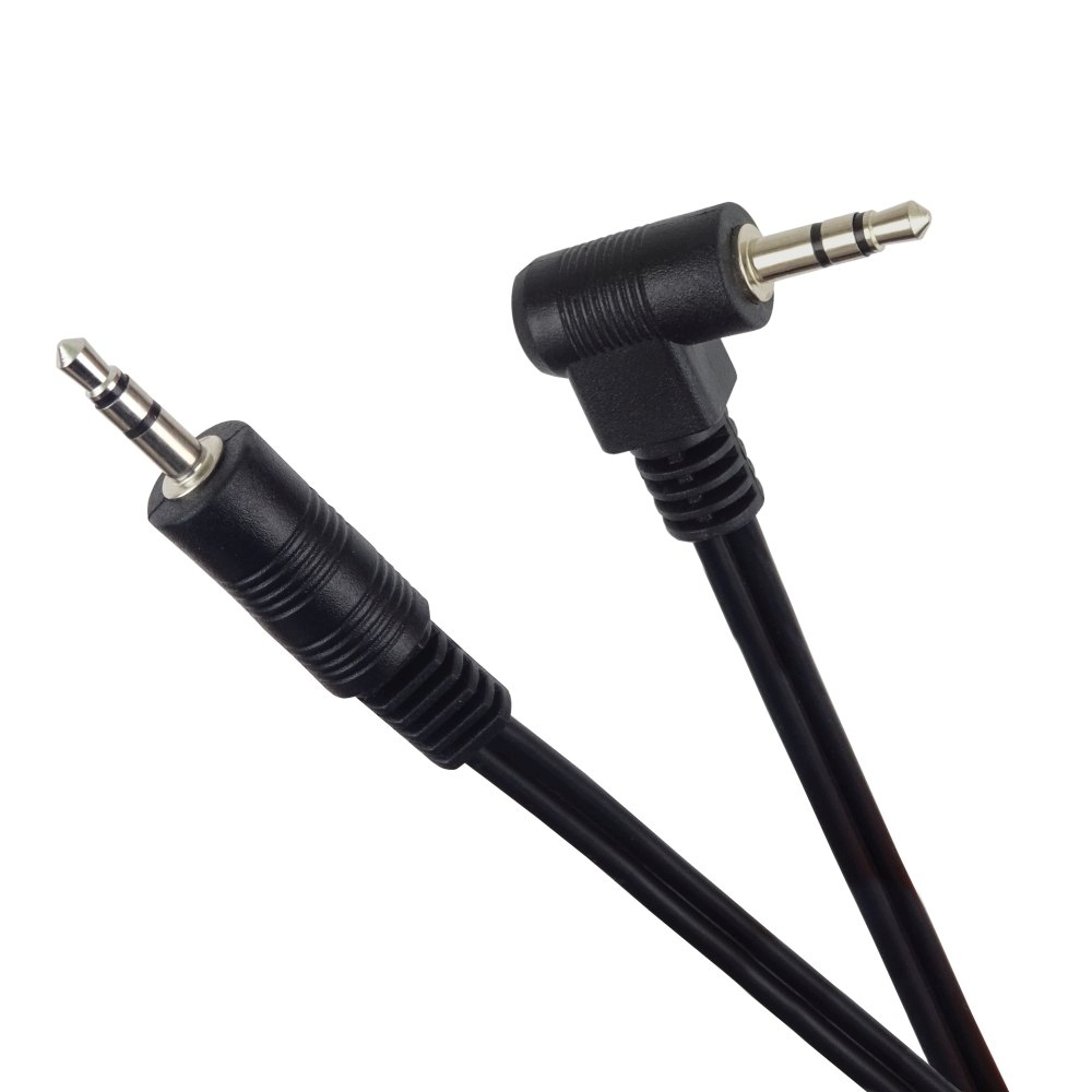 Obrázek PremiumCord Kabel Jack 3.5mm 90° M/M 1,5m