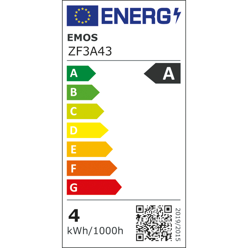 Obrázek EMOS LED FLM CANDLE 3,8W(60W) 806lm E14 NW A CLASS