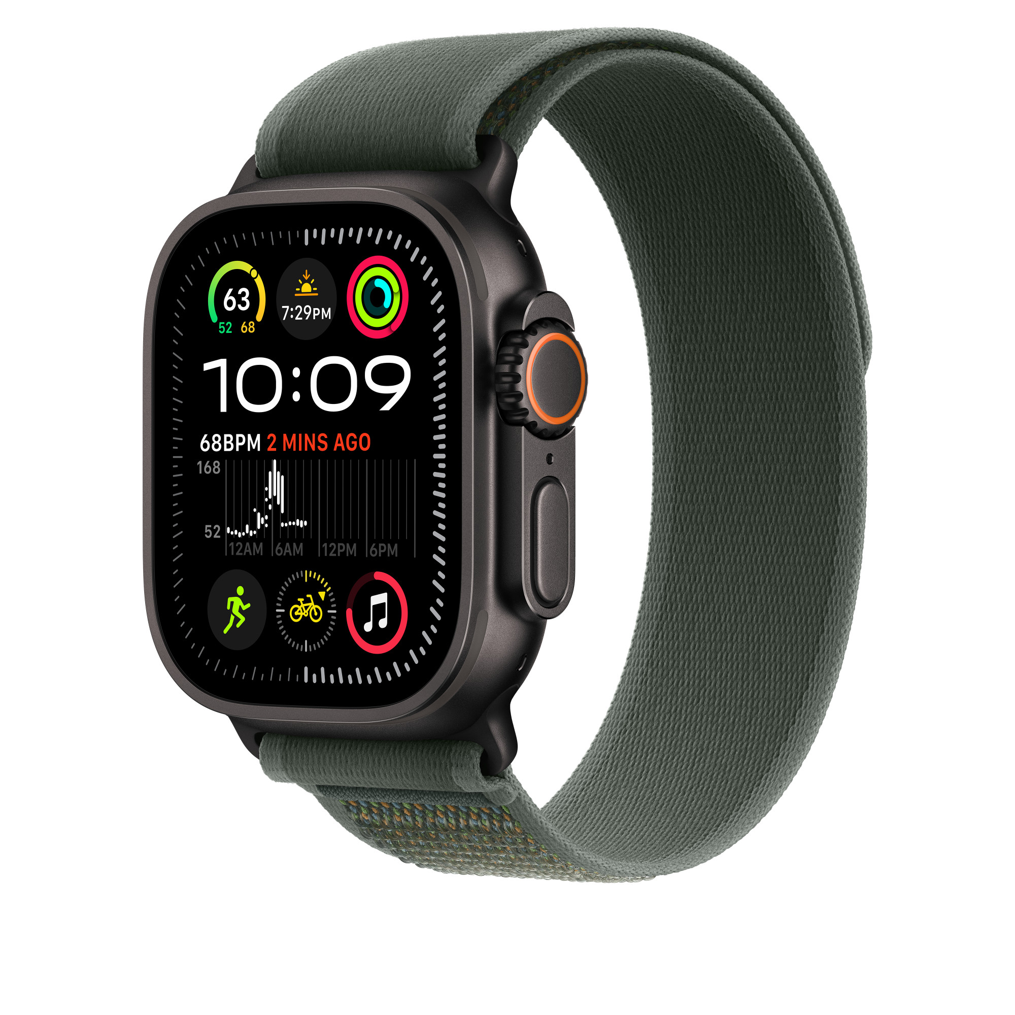 Obrázek Watch Acc/49/Green Trail Loop - S/M - Black Titan