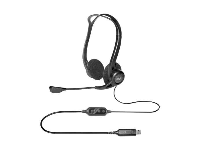 Obrázek akce Logitech PC 960 Stereo Headset, USB _