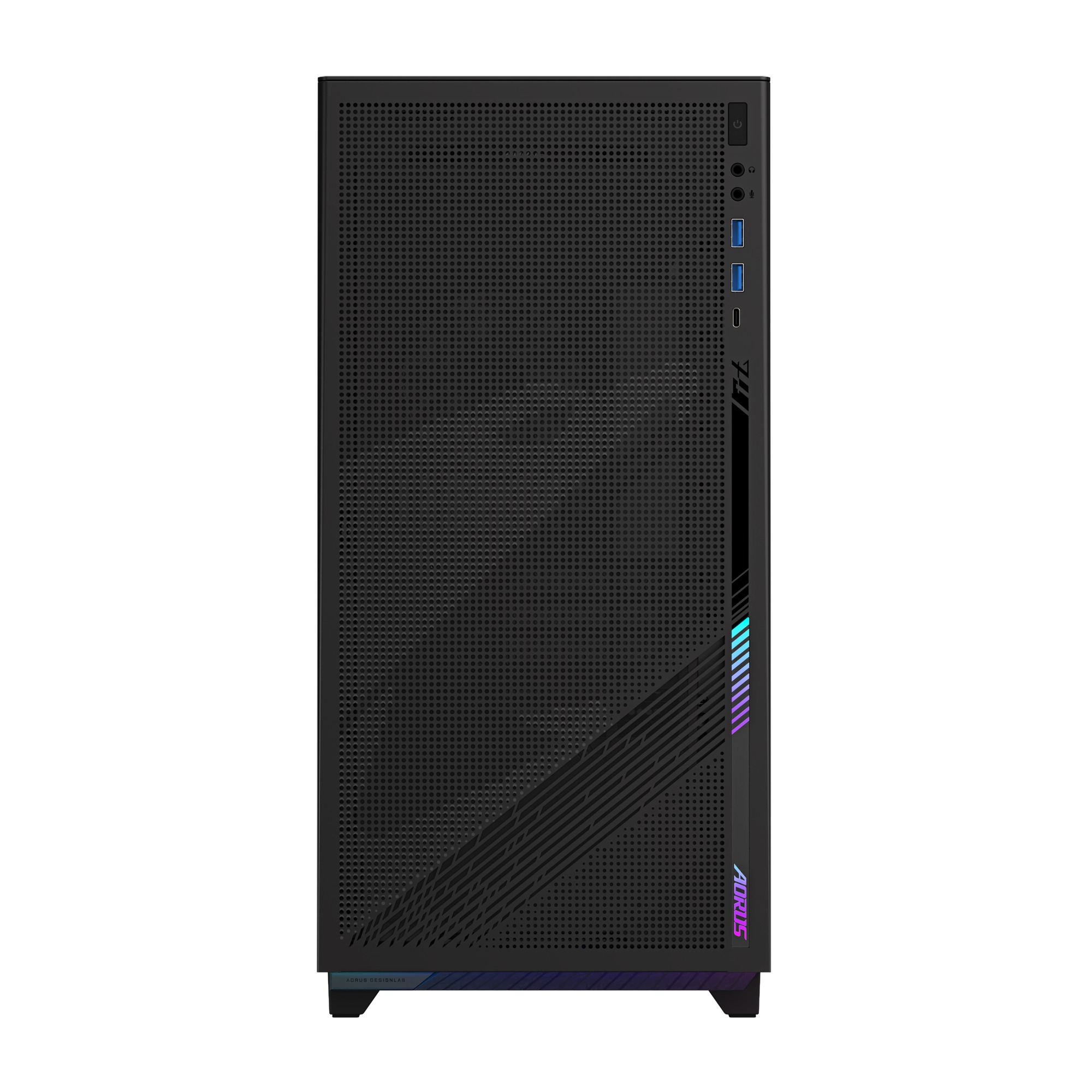 Obrázek GIGABYTE AORUS C400 GLASS/Midi Tower/Transpar./Černá