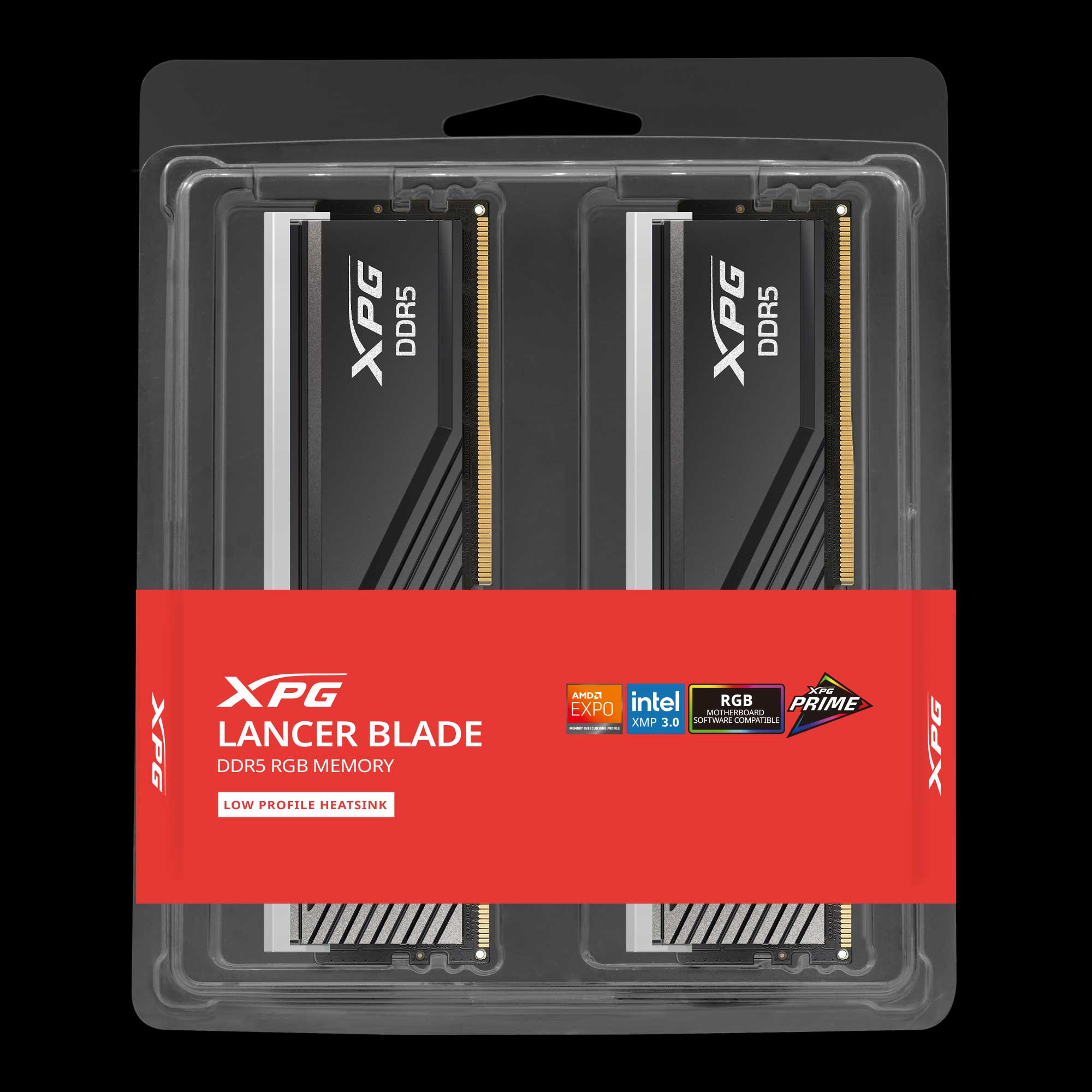 Obrázek Adata Lancer BLADE/DDR5/32GB/6000MHz/CL48/2x16GB/RGB/Black