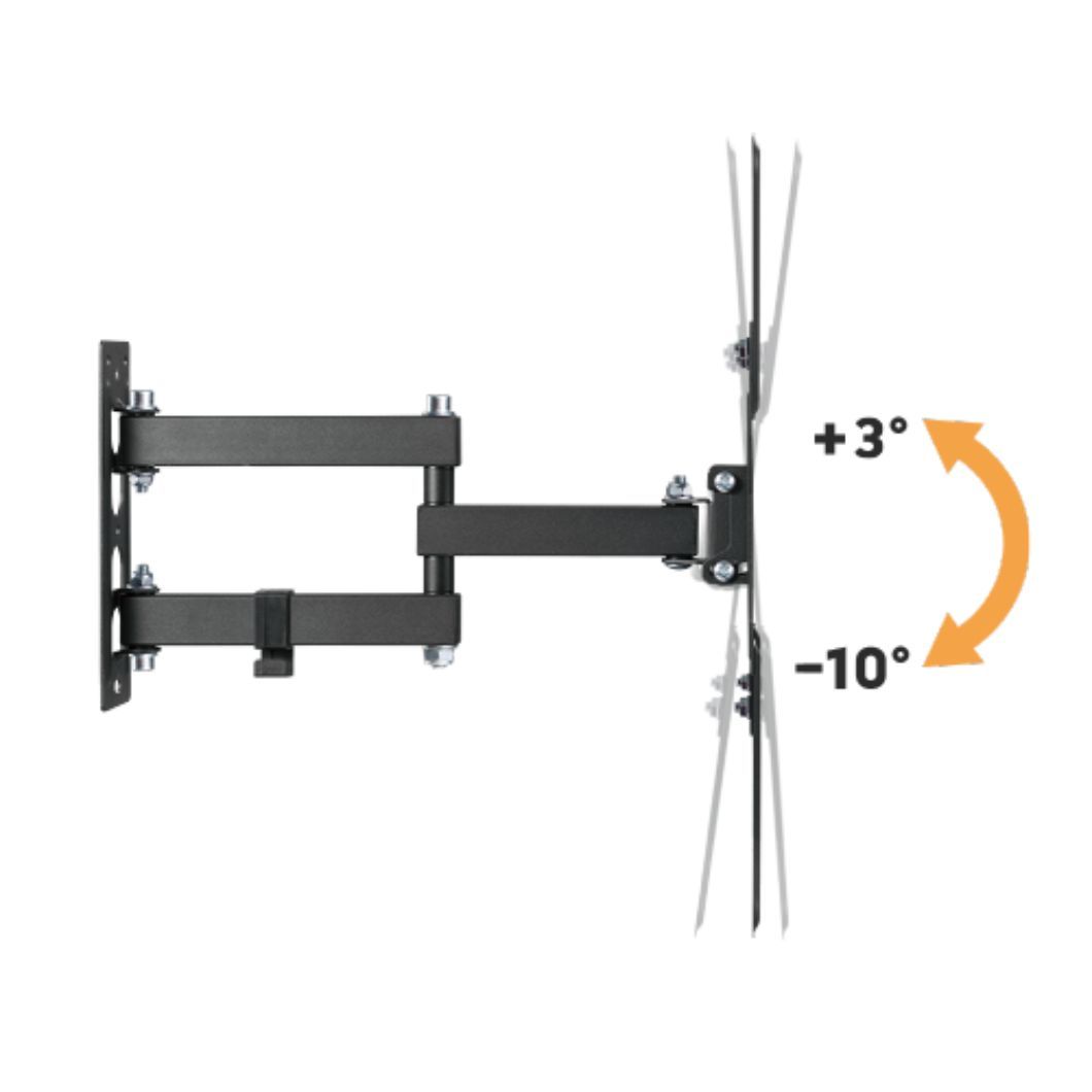 Obrázek Výsuvný držák Brateck LPA68-443 pro TV 23"-55" 30kg polohovatelný nástěnný