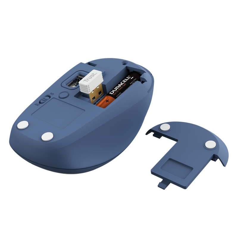 Obrázek TRUST YVI+ MULTI-DEVICE WIRELESS MOUSE BLUE