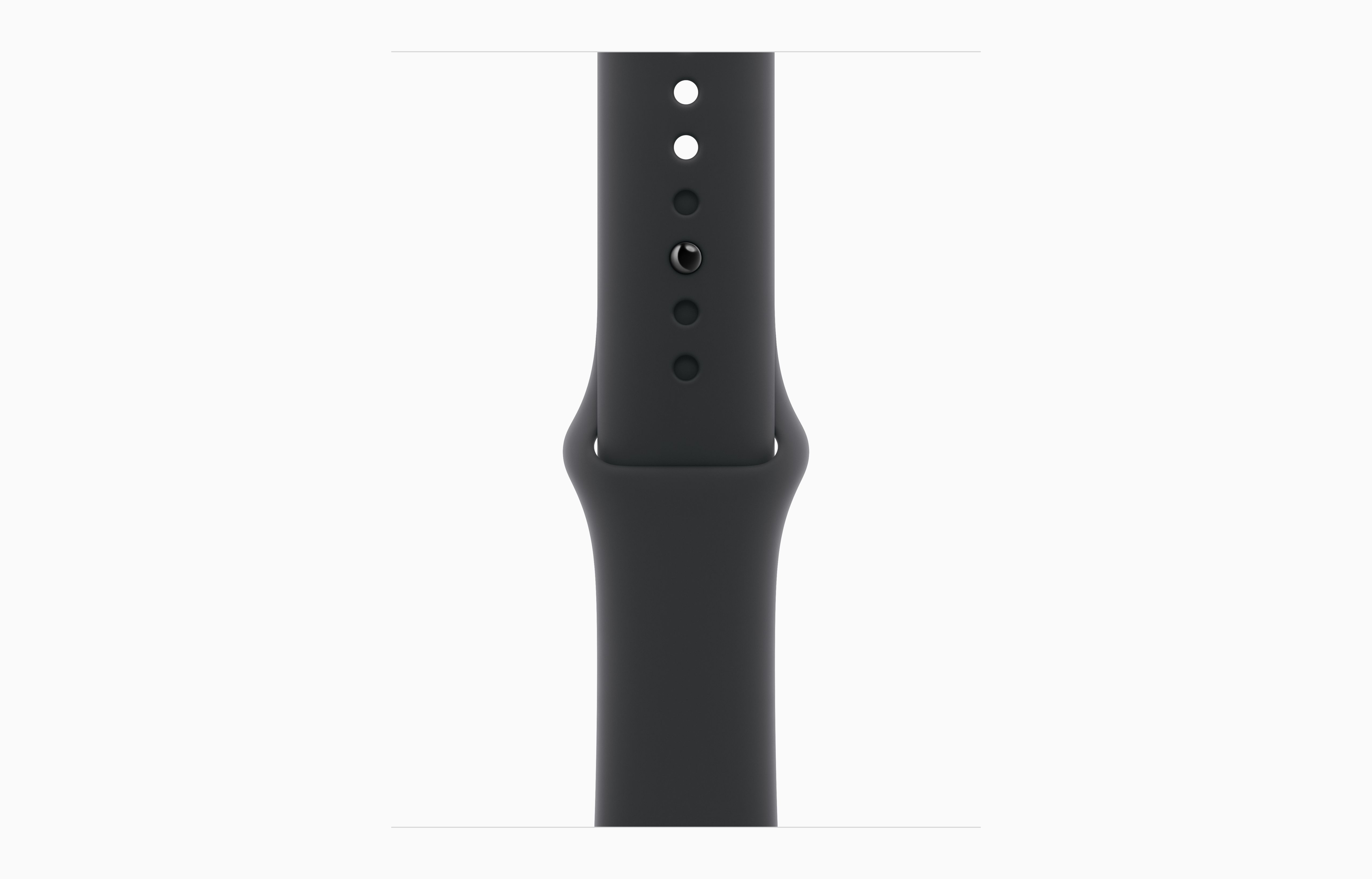 Obrázek Apple Watch Series 10 GPS 42mm Klavírně černý hliník s černým sportovním řemínkem - M/L