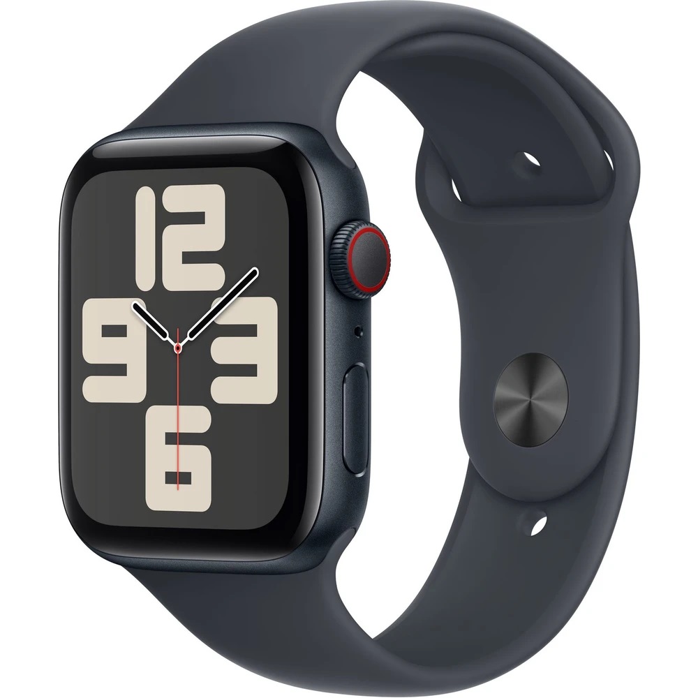 Apple Watch SE GPS + Cellular 40mm Temně inkoustový hliník s temně inkoustovým sportovním řemínkem - M/L