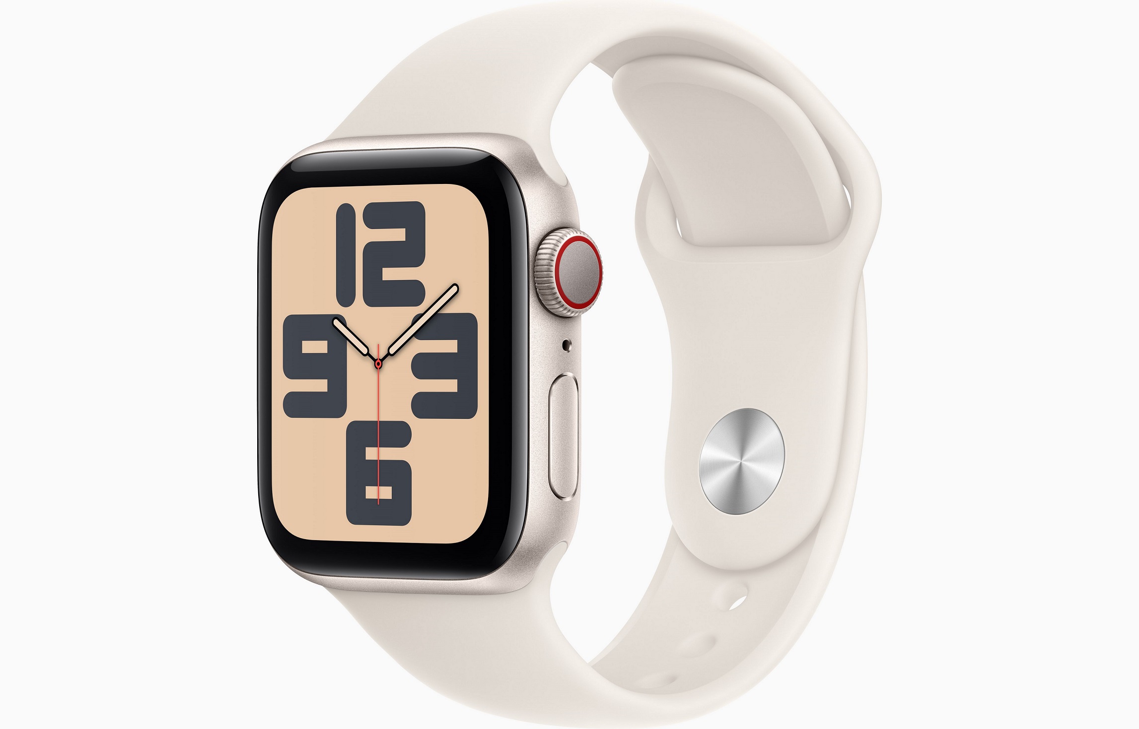 Apple Watch SE GPS + Cellular 40mm Hvězdně bílý hliník s hvězdně bílým sportovním řemínkem - M/L