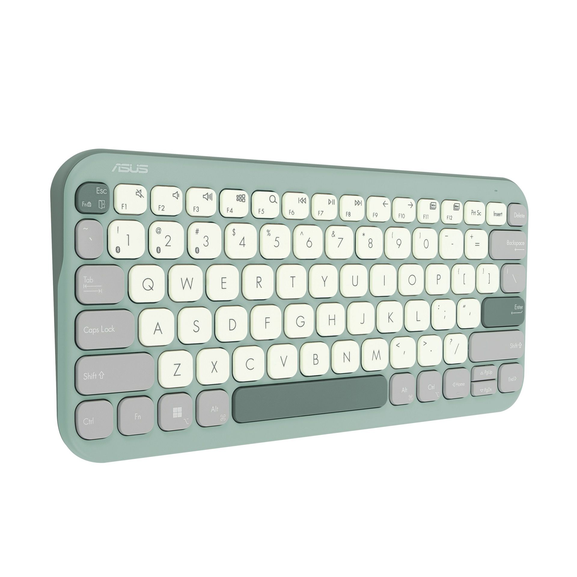 Obrázek ASUS Marshmallow Keyboard KW100/Bezdrátová Bluetooth/CZ-SK layout/Zelená