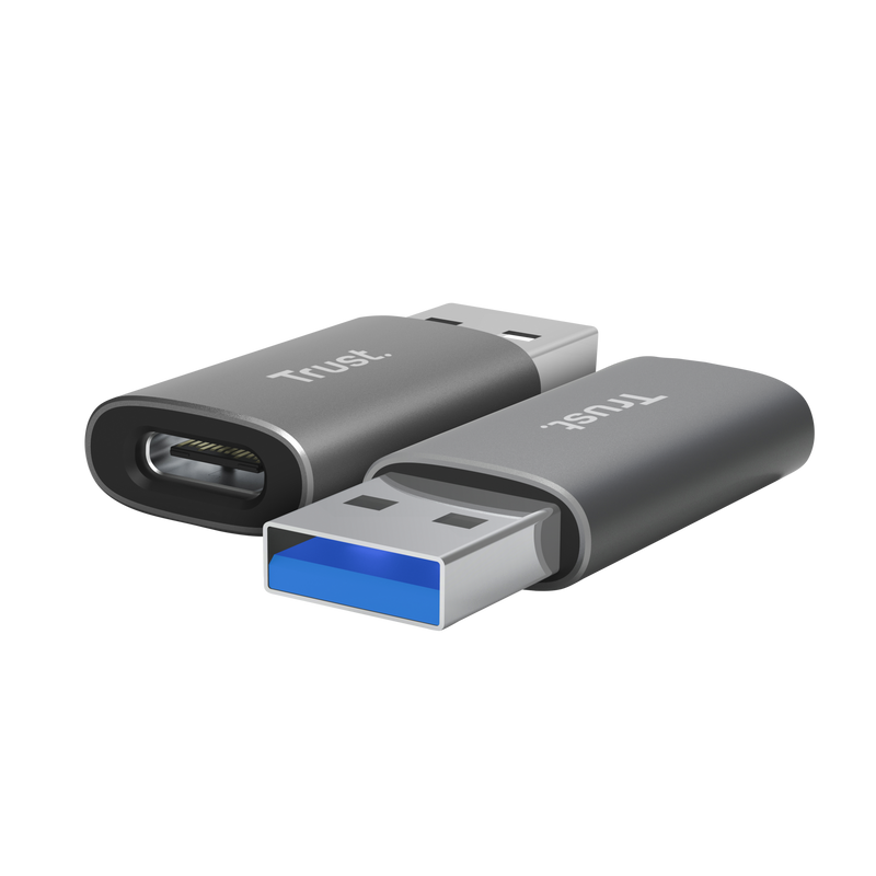 TRUST CALYX USB-A to USB-C ADAPTER 2pack