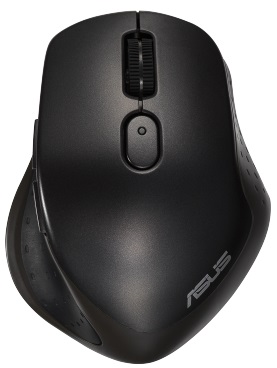 ASUS MW203 Multi-Device Wireless Silent Mouse/Ergonomická/Optická/Pro praváky/2 400 DPI/USB+BT/Černá