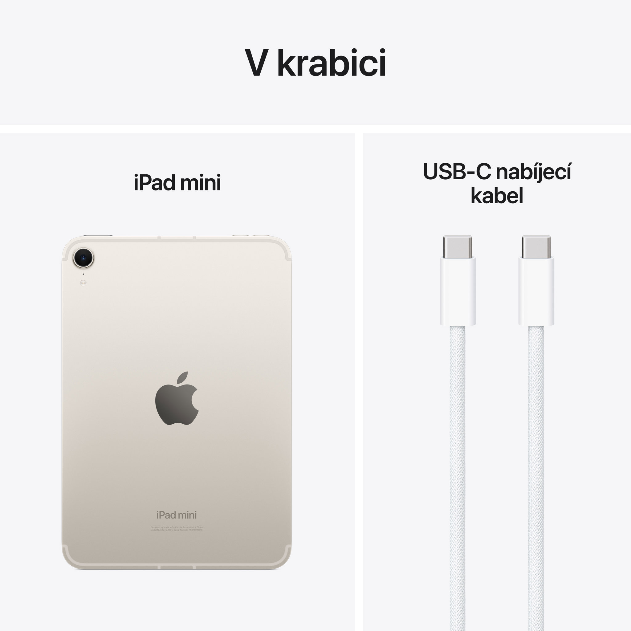 Obrázek iPad mini Wi-Fi + Cellular 512GB - hvězdně bílý (2024)