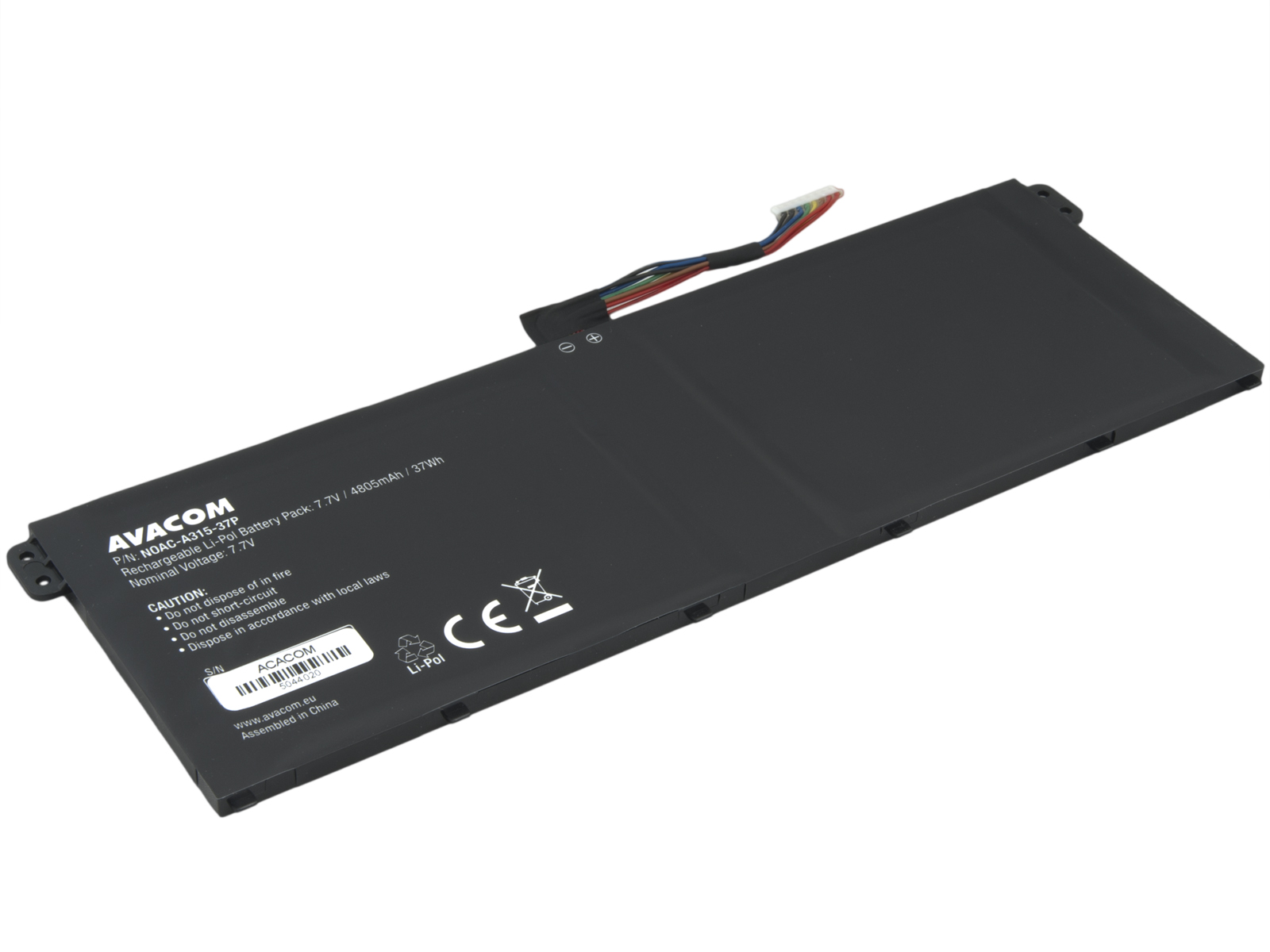 Baterie AVACOM pro Acer Aspire A3 A315 Li-Pol 7,7V 4805mAh 37Wh