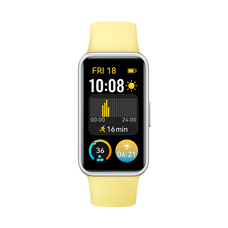 Obrázek Huawei Band 9/Silver/Sport Band/Lemon Yellow