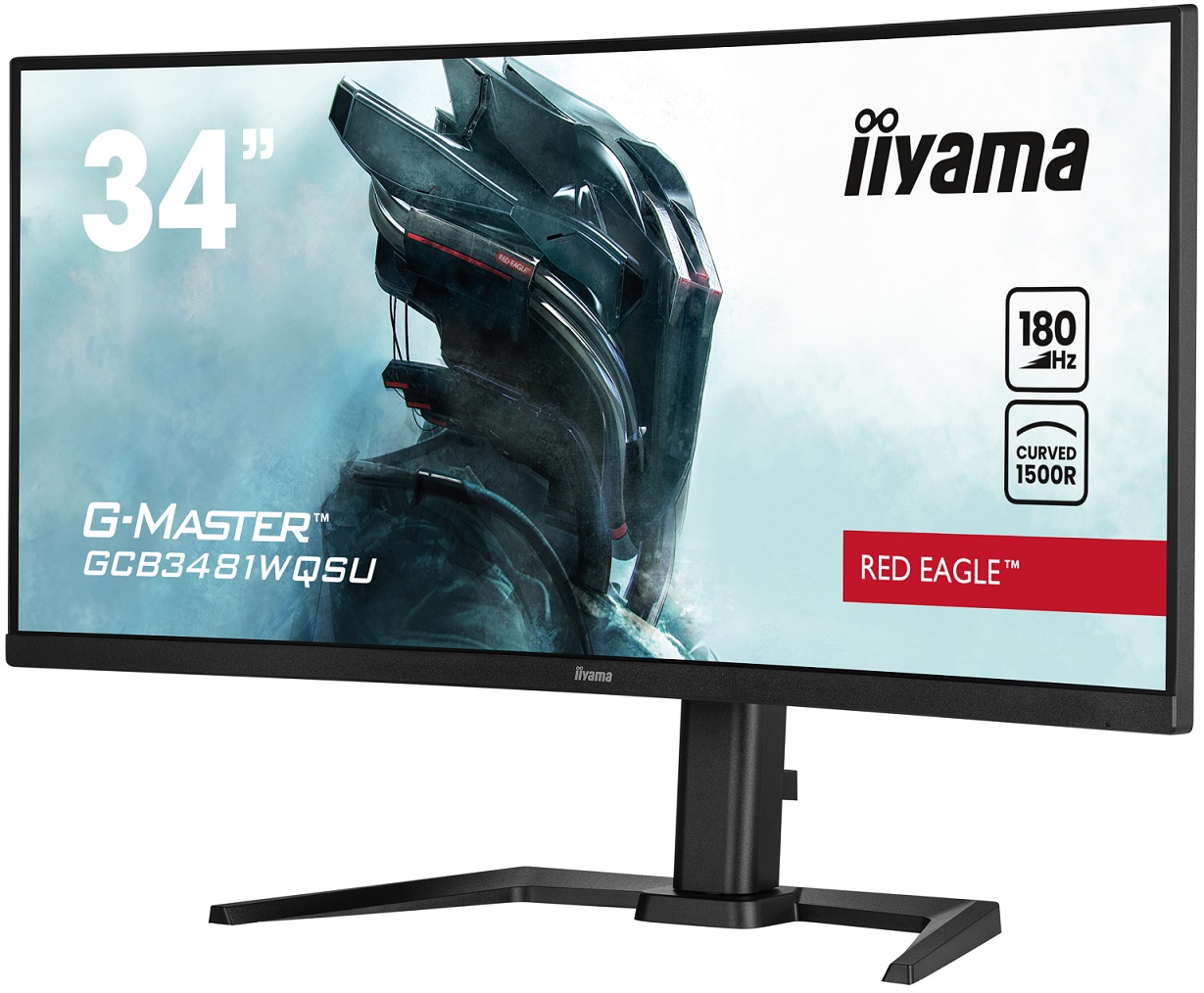 Obrázek iiyama G-Master/GCB3481WQSU-B1/34"/VA/3440x1440/180Hz/0,3ms/Black/3R