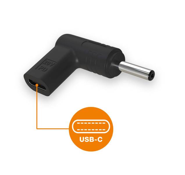 Obrázek Aligator USB-C napájecí redukce 4,0 x 1,35 mm pro notebooky Asus