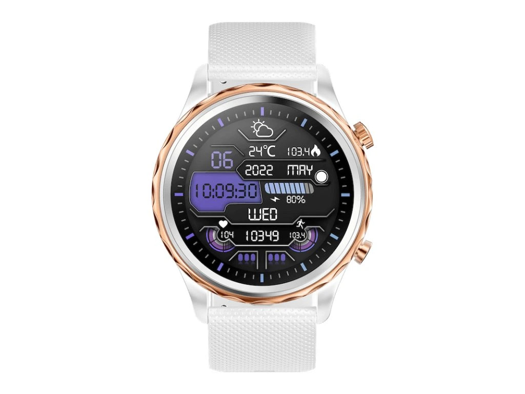 Obrázek CARNEO Queen HR+/44mm/Rose Gold/Sport Band/White