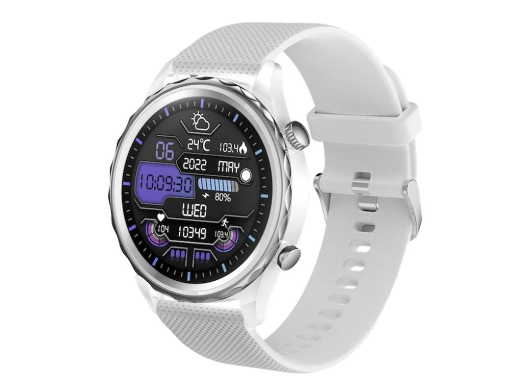 CARNEO Queen HR+/44mm/Silver/Sport Band/White