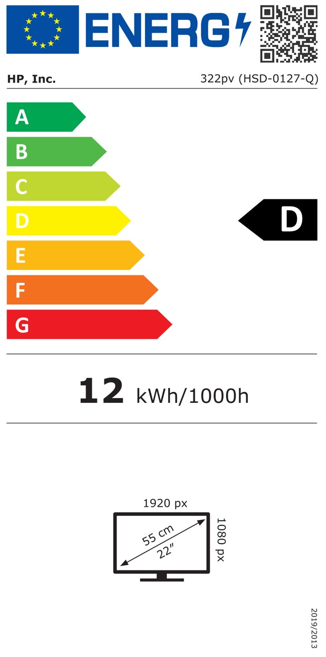 Obrázek HP/322pv/21,45"/VA/FHD/100Hz/5ms/Black/3R