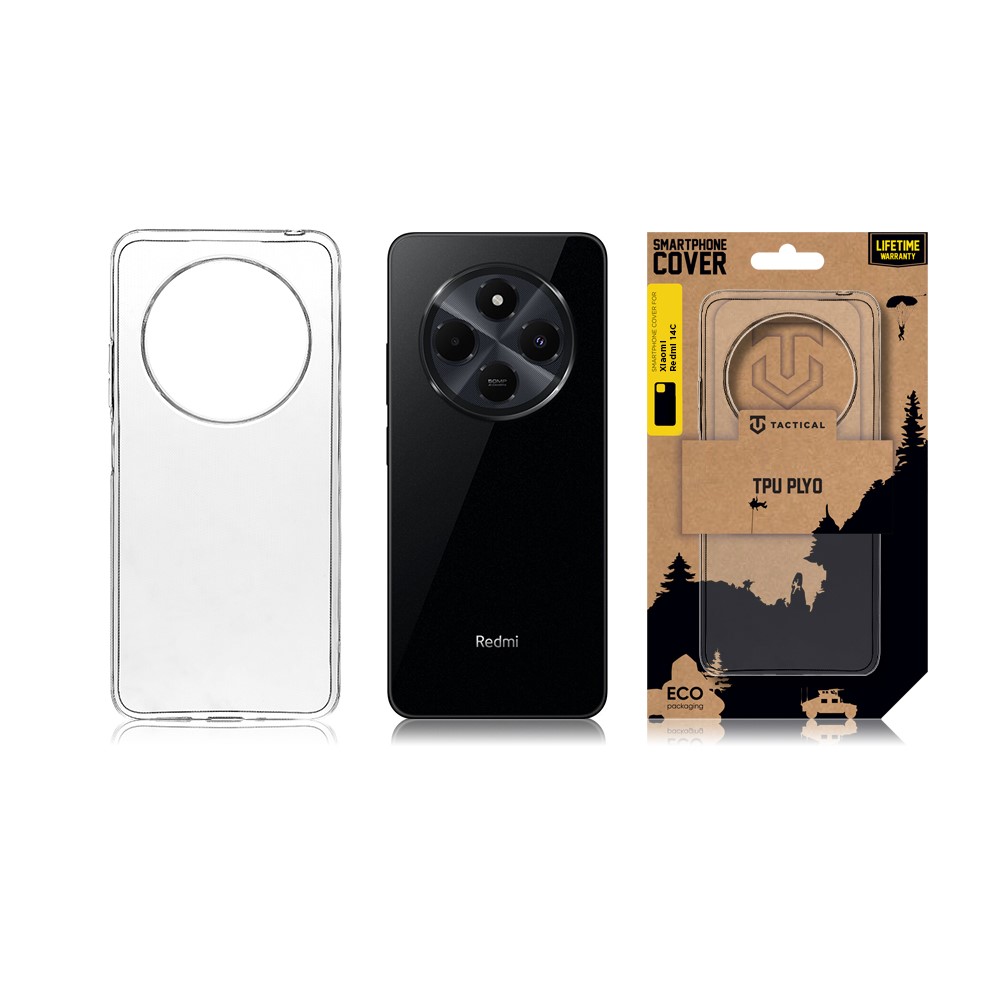 Obrázek Tactical TPU Kryt pro Xiaomi Redmi 14C 4G/Poco C75 Transparent