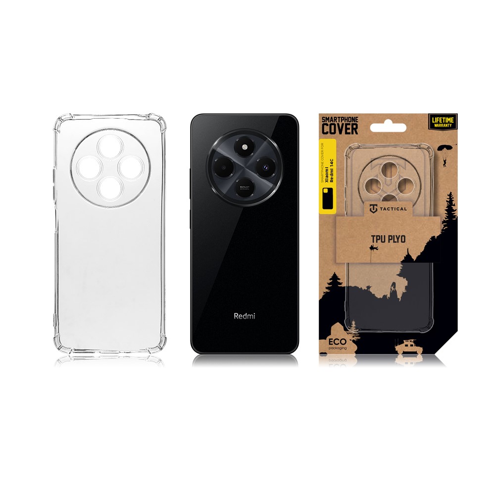 Obrázek Tactical TPU Plyo Kryt pro Xiaomi Redmi 14C Transparent