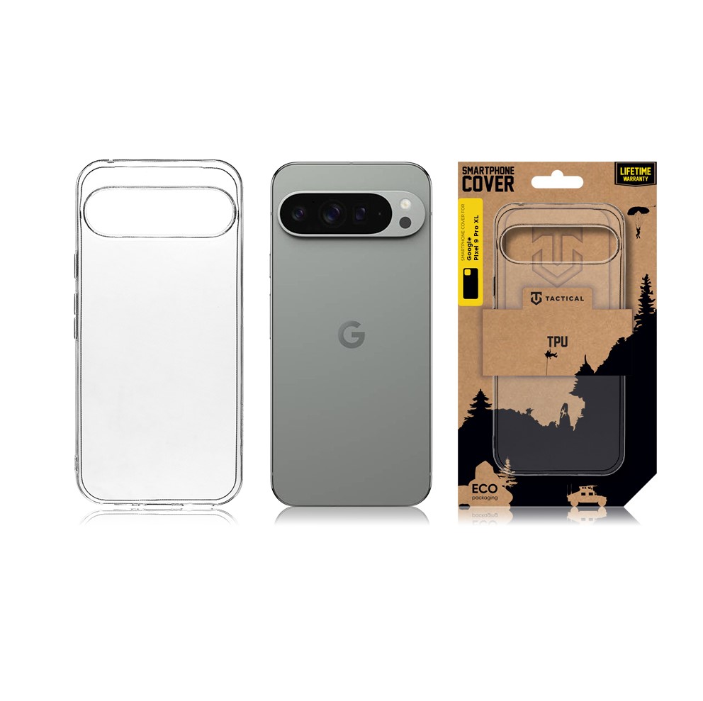 Obrázek Tactical TPU Kryt pro Google Pixel 9 Pro XL Transparent