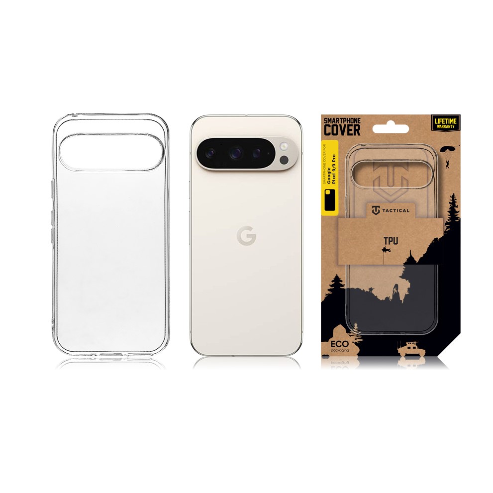 Obrázek Tactical TPU Kryt pro Google Pixel 9/9 Pro Transparent