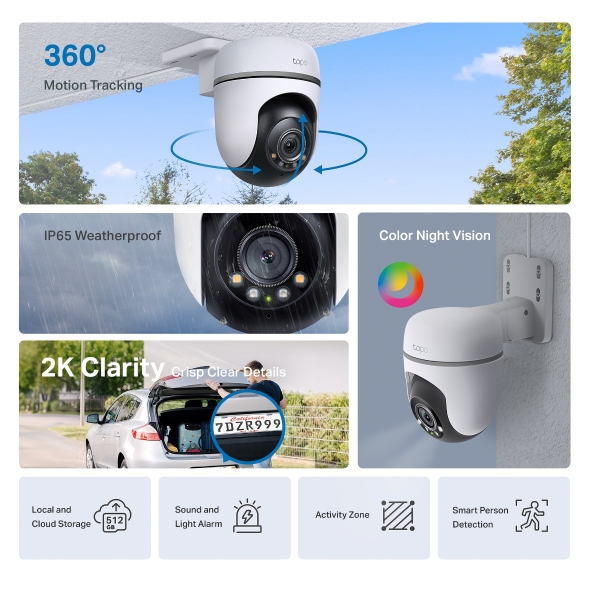 Obrázek TC41 Outdoor Pan/Tilt Security Wi-Fi Camera