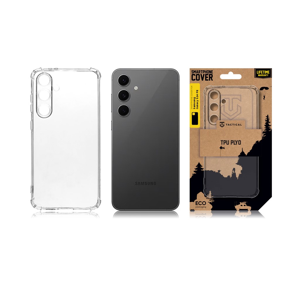 Obrázek Tactical TPU Plyo Kryt pro Samsung Galaxy S24 FE Transparent