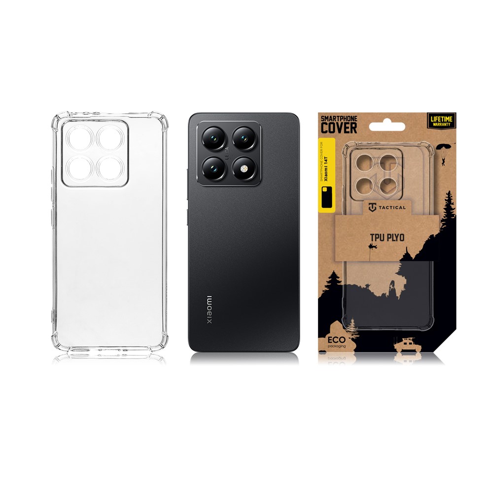 Obrázek Tactical TPU Plyo Kryt pro Xiaomi 14T Transparent