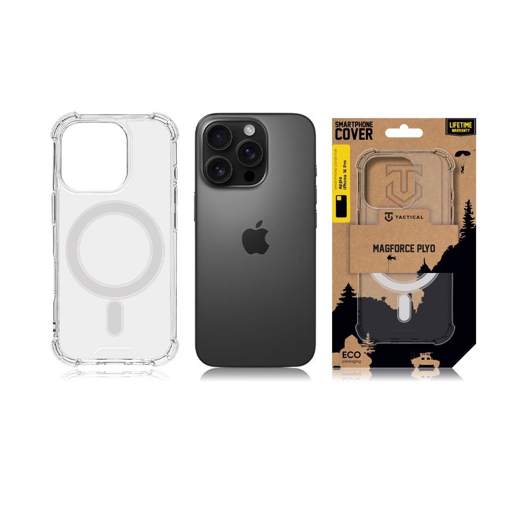 Obrázek Tactical MagForce Plyo Kryt pro Apple iPhone 16 Pro Transparent