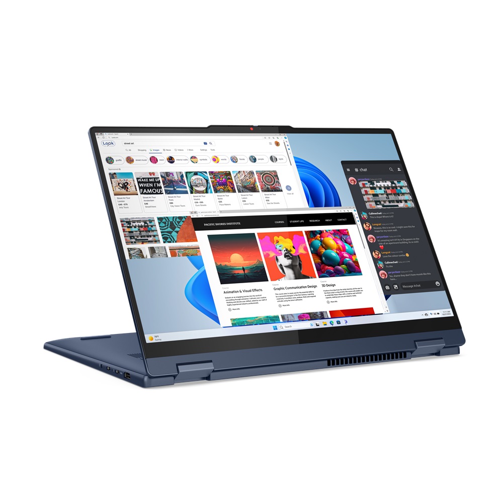 Obrázek Lenovo IdeaPad 5 2-in-1/16IRU9/5-120U/16"/2048x1280/T/16GB/512GB SSD/Iris Xe/W11H/Blue/2R