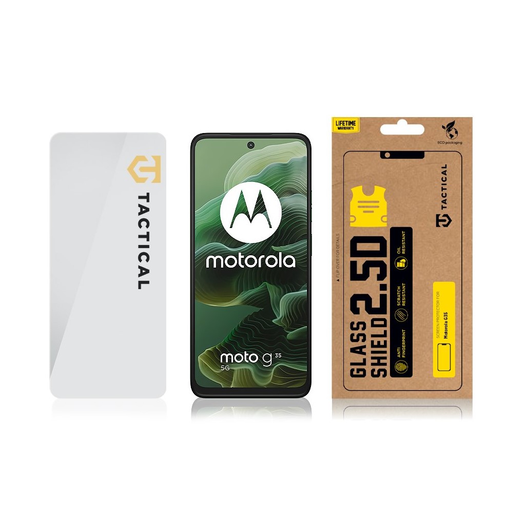 Obrázek Tactical Glass Shield 2.5D sklo pro Motorola G35 Clear