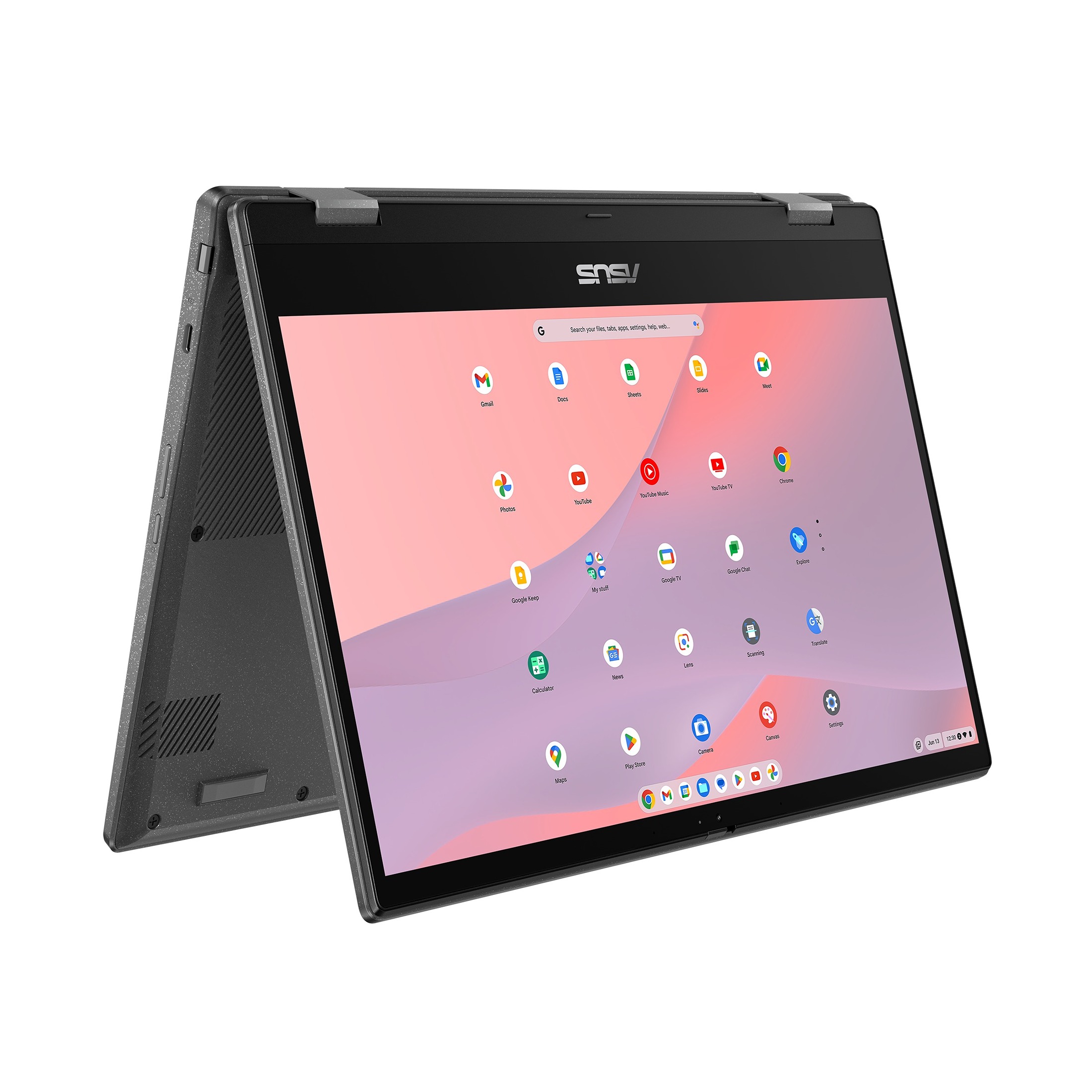 Obrázek ASUS Chromebook CM14 Flip/CM1402FM2A/Kompanio 520/14,0"/FHD/T/8GB/128GB eMMC/Mali G52/Chrome/Graphit