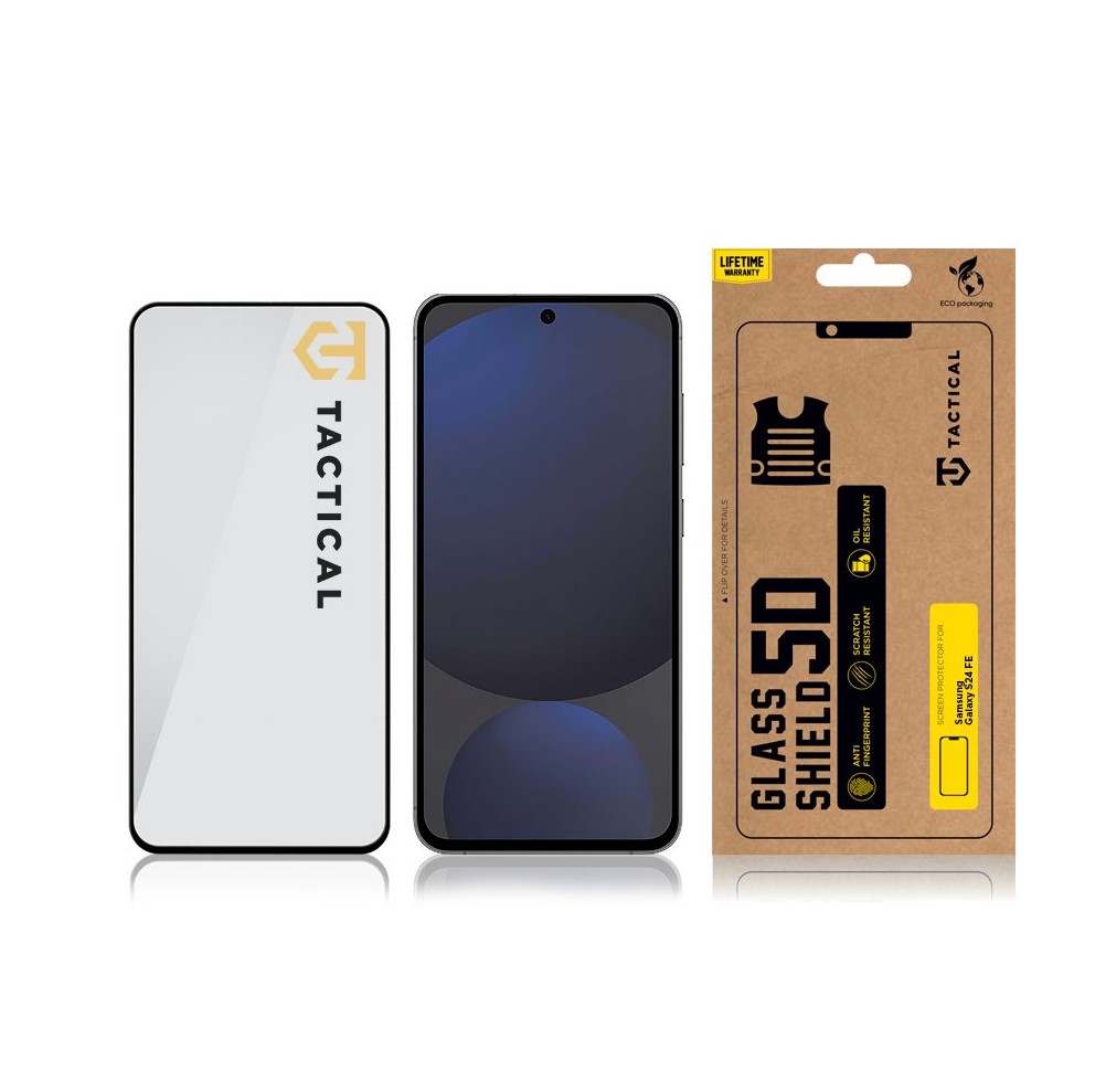 Obrázek Tactical Glass Shield 5D sklo pro Samsung Galaxy S24 FE Black