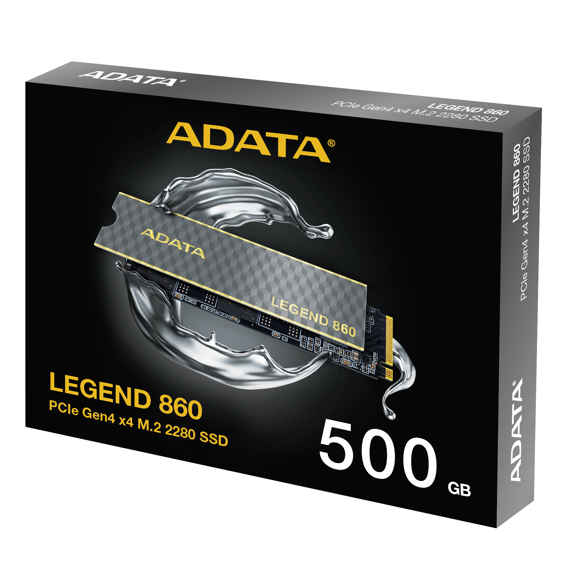 Obrázek ADATA LEGEND 860/500GB/SSD/M.2 NVMe/Černá/Heatsink/5R