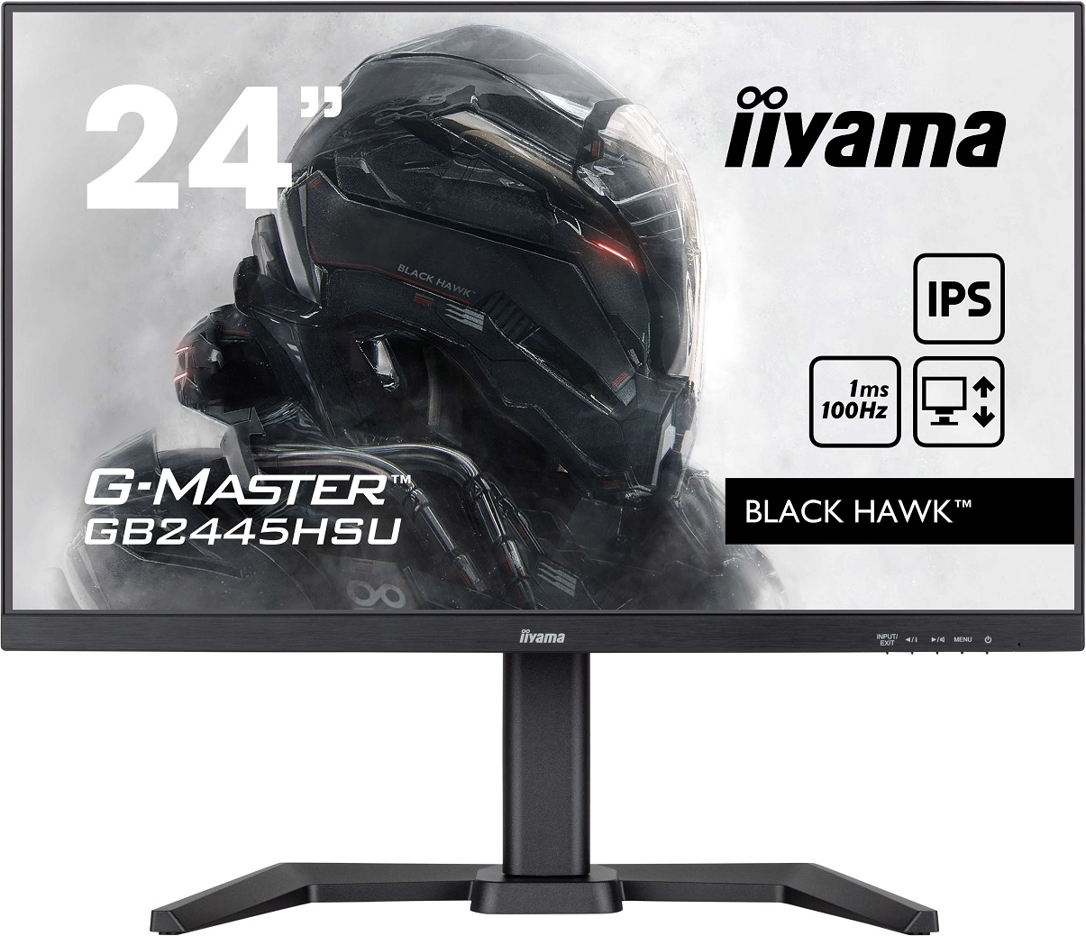 iiyama G-Master/GB2445HSU-B2/23,8"/IPS/FHD/100Hz/1ms/Black/3R