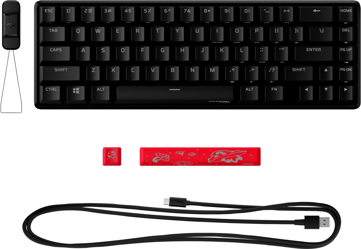 Obrázek HyperX Alloy Origins 65/Drátová USB/US layout/Černá