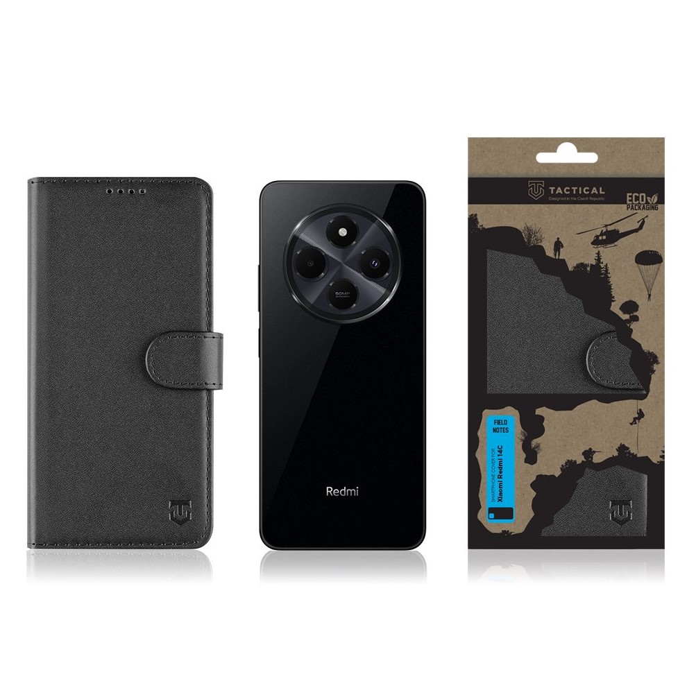 Obrázek Tactical Field Notes pro Xiaomi Redmi 14C Black