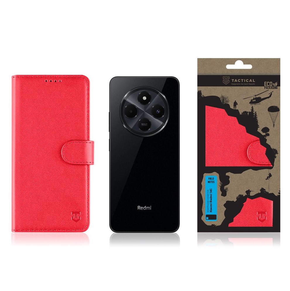 Obrázek Tactical Field Notes pro Xiaomi Redmi 14C Red