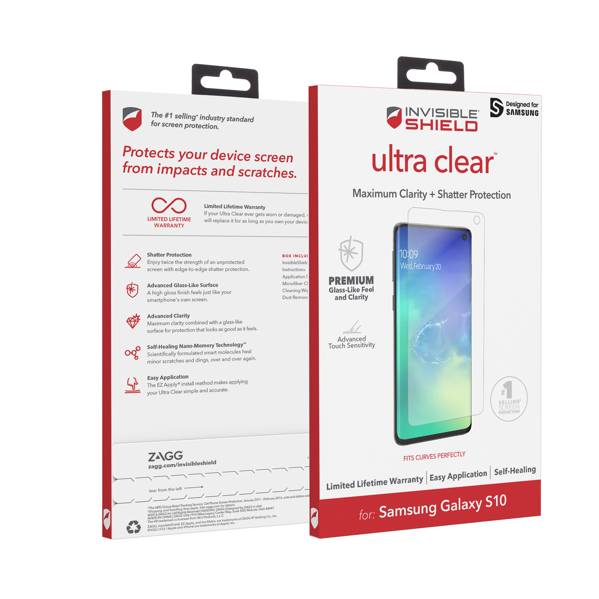 Obrázek ZAGG InvisibleShield UltraClear Samsung Galaxy S10