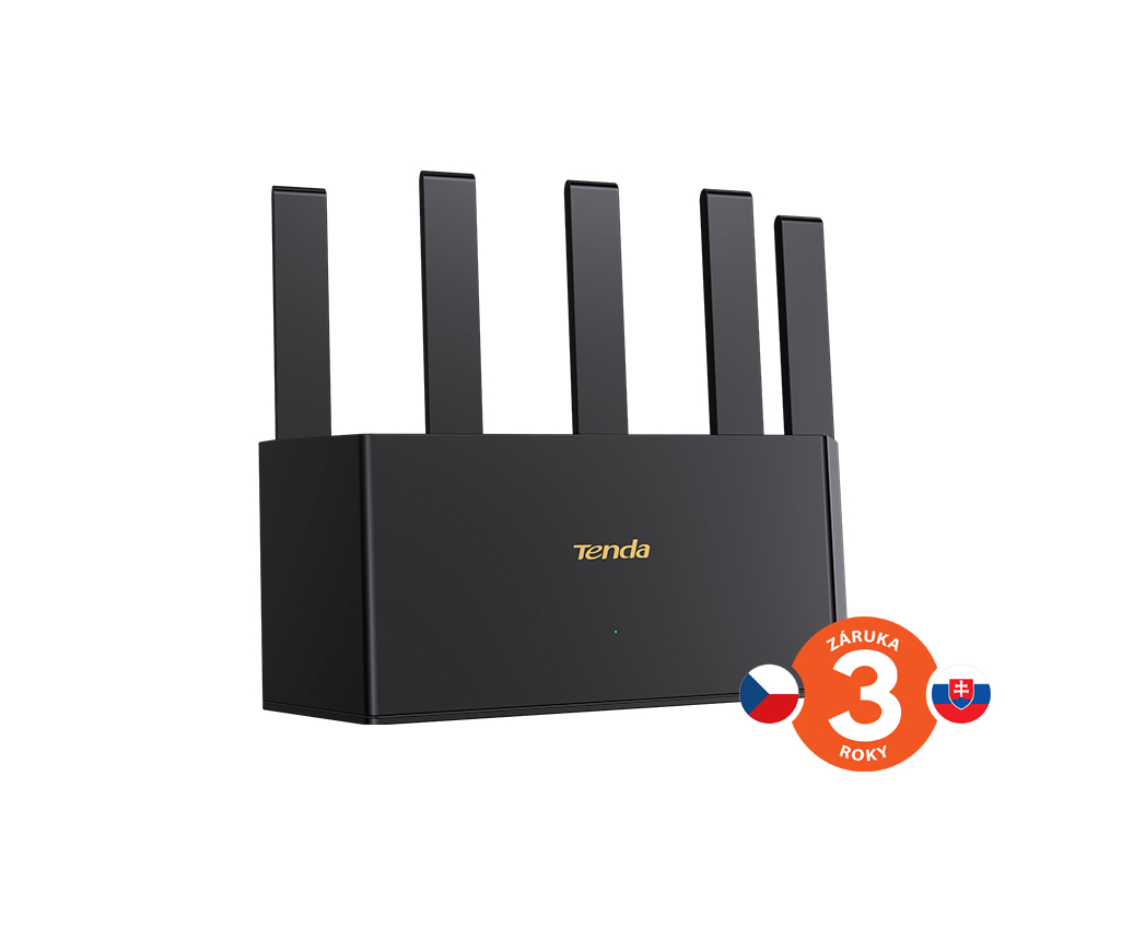 Obrázek Tenda TX12L Pro AX3000 WiFi 6 Mesh Router, 1x GWAN, 3x GLAN, IPv6, 5x 6dBi, WPA 3, CZ app