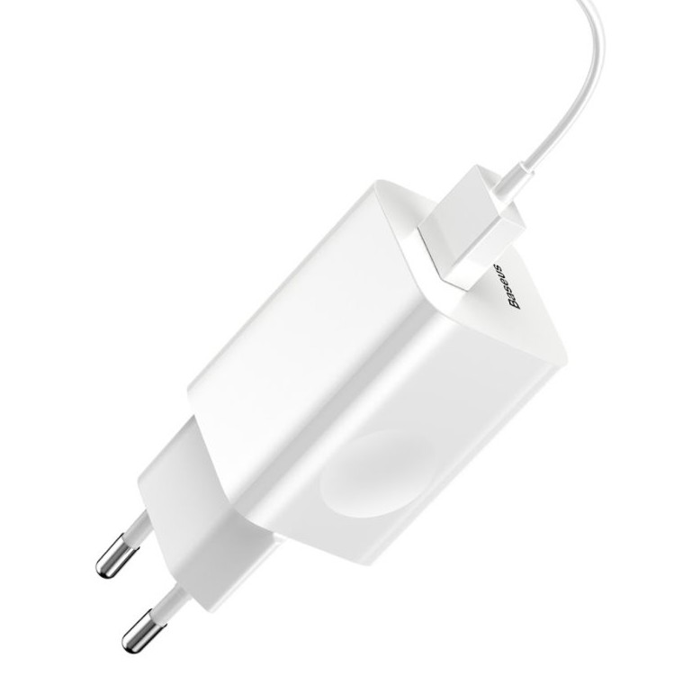 Obrázek Baseus rychlonabíječka do sítě 1xUSB Quick Charge 3.0 24W bílá