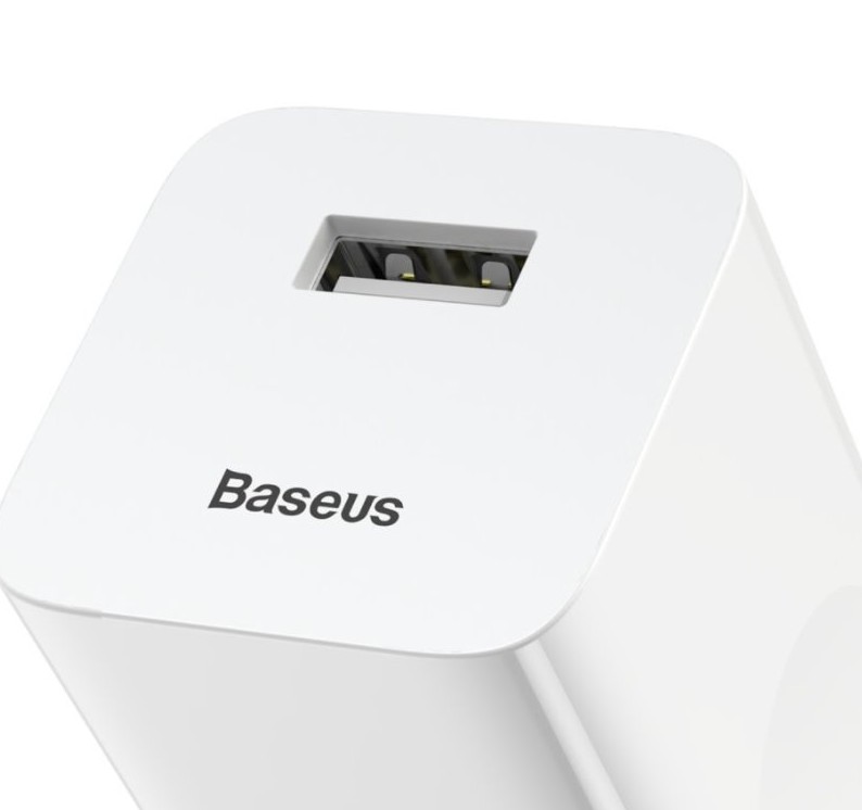 Obrázek Baseus rychlonabíječka do sítě 1xUSB Quick Charge 3.0 24W bílá