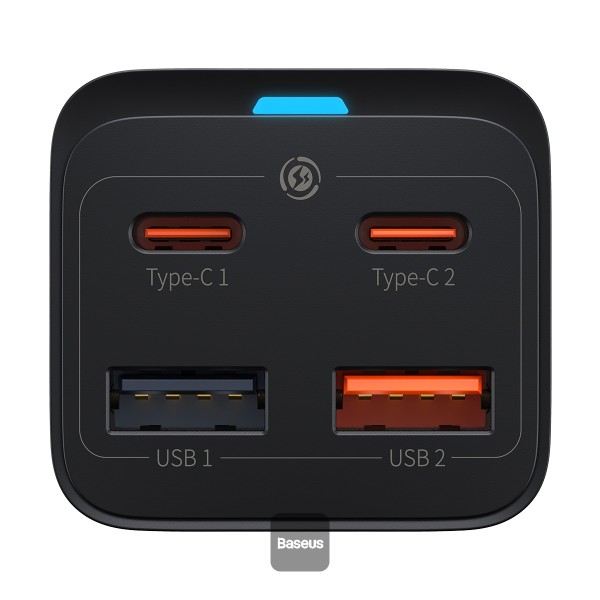 Obrázek Baseus rychlonabíječka do sítě GaN3 Pro, 2x USB-C, 2x USB 65W černá