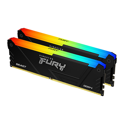 Obrázek Kingston FURY Beast/DDR4/32GB/3200MHz/CL16/2x16GB/RGB/Black