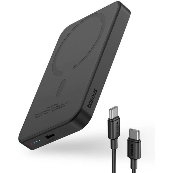 Obrázek Baseus power banka Mini s bezdrátovým nabíjením 5000 mAh 20W USB-C černá