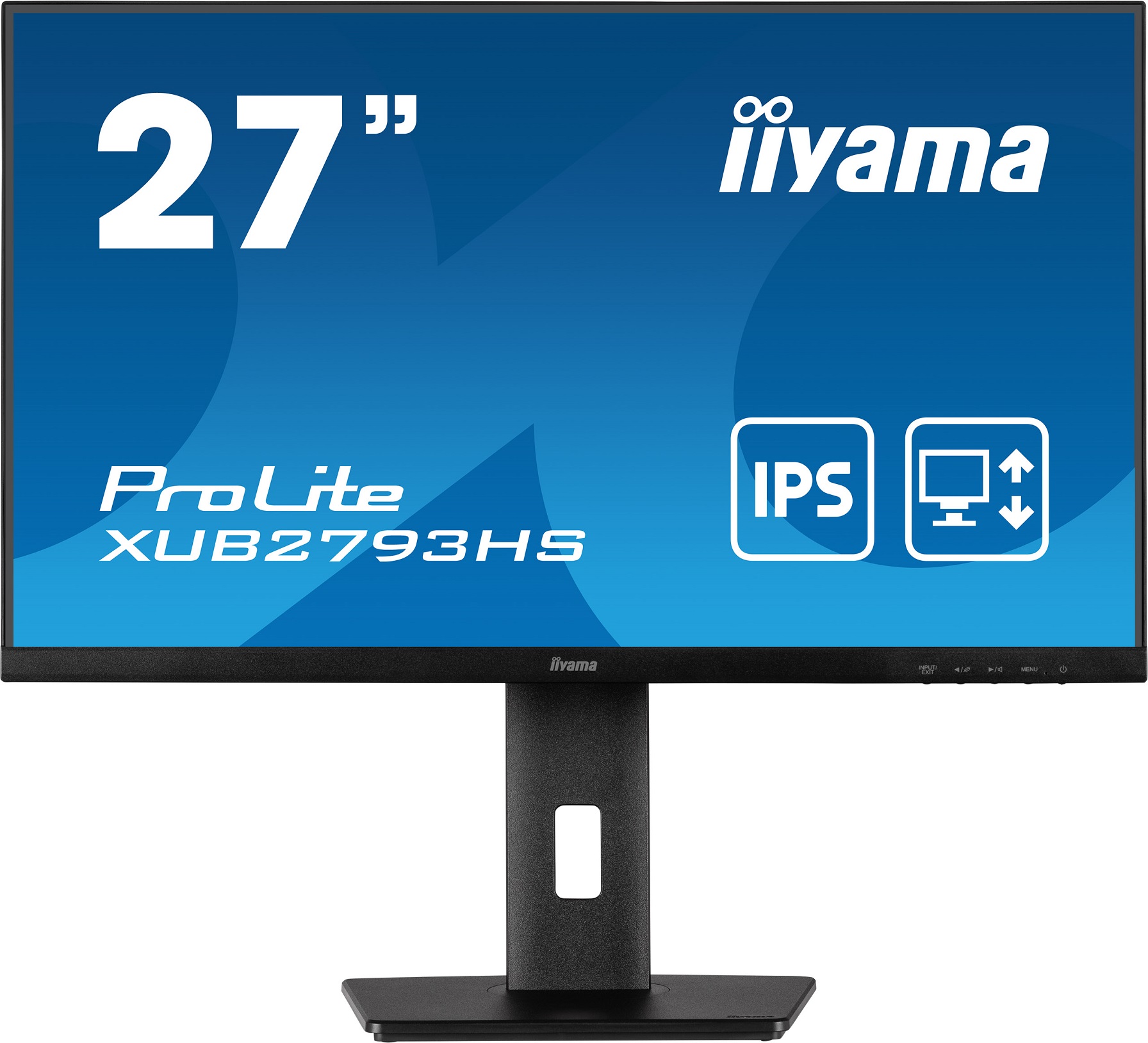 27" iiyama XUB2793HS-B7:IPS,FHD,100Hz,HDMI,DP,HAS