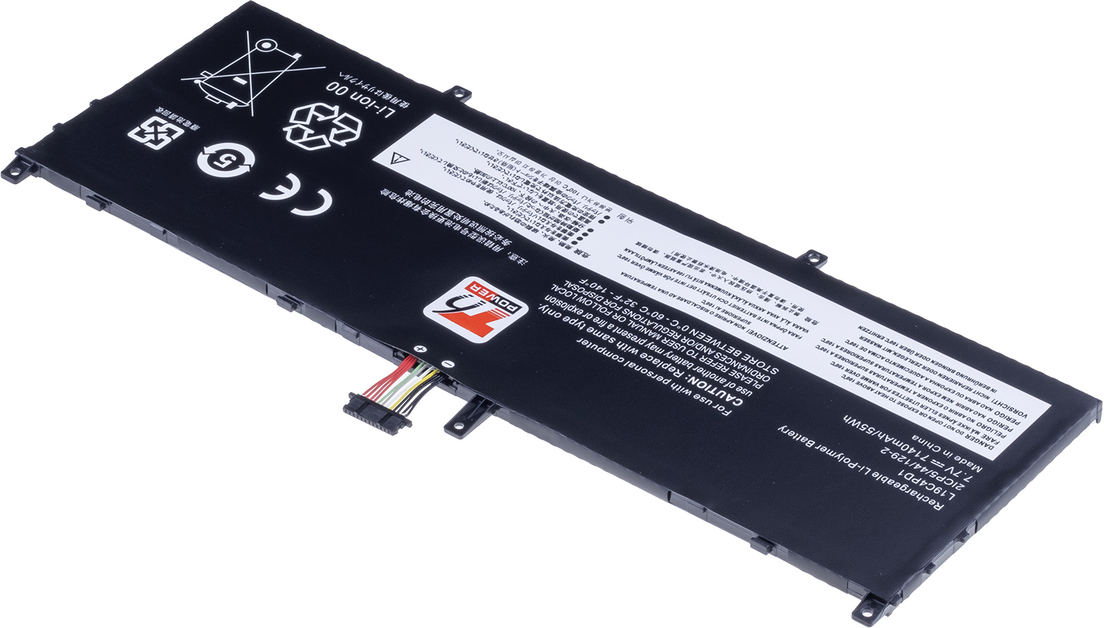 Obrázek Baterie T6 Power Lenovo Yoga C640-13IML, Yoga 6-13ARE05, 7140mAh, 55Wh, 4cell, Li-poly