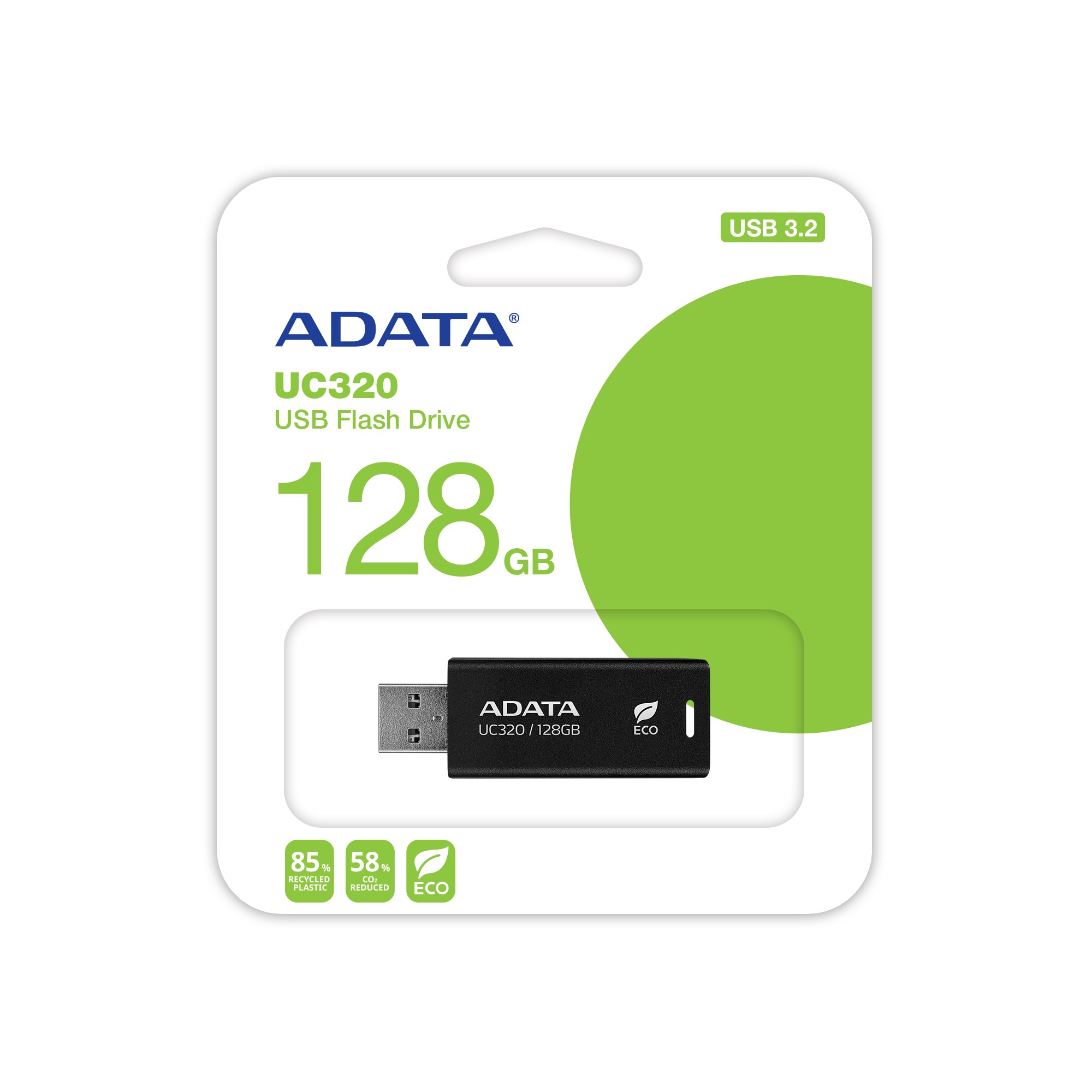 Obrázek ADATA UC320/128GB/USB 3.2/USB-A/Černá